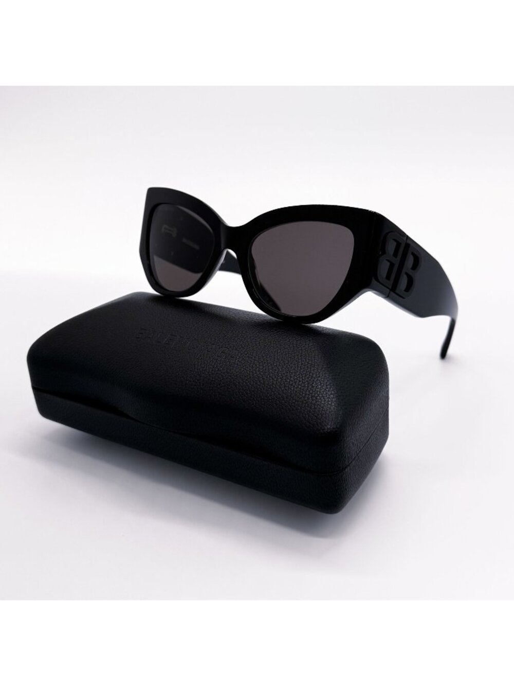 New Balenciaga BB0322S 001 Black Oversized Women Sunglasses